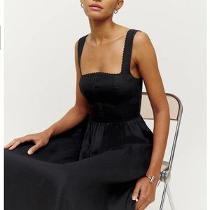 ⬛️ Reformation Tagliatelle Linen Dress - Black